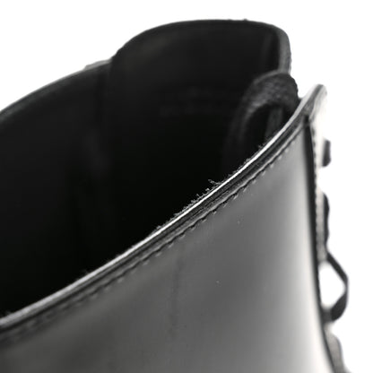 Hermes Glossed Calfskin Funk Ankle Boots 36 Black 11 of 12