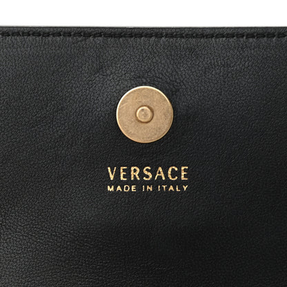 Versace Vitello Mini Virtus Chain Clutch Black 6 of 12