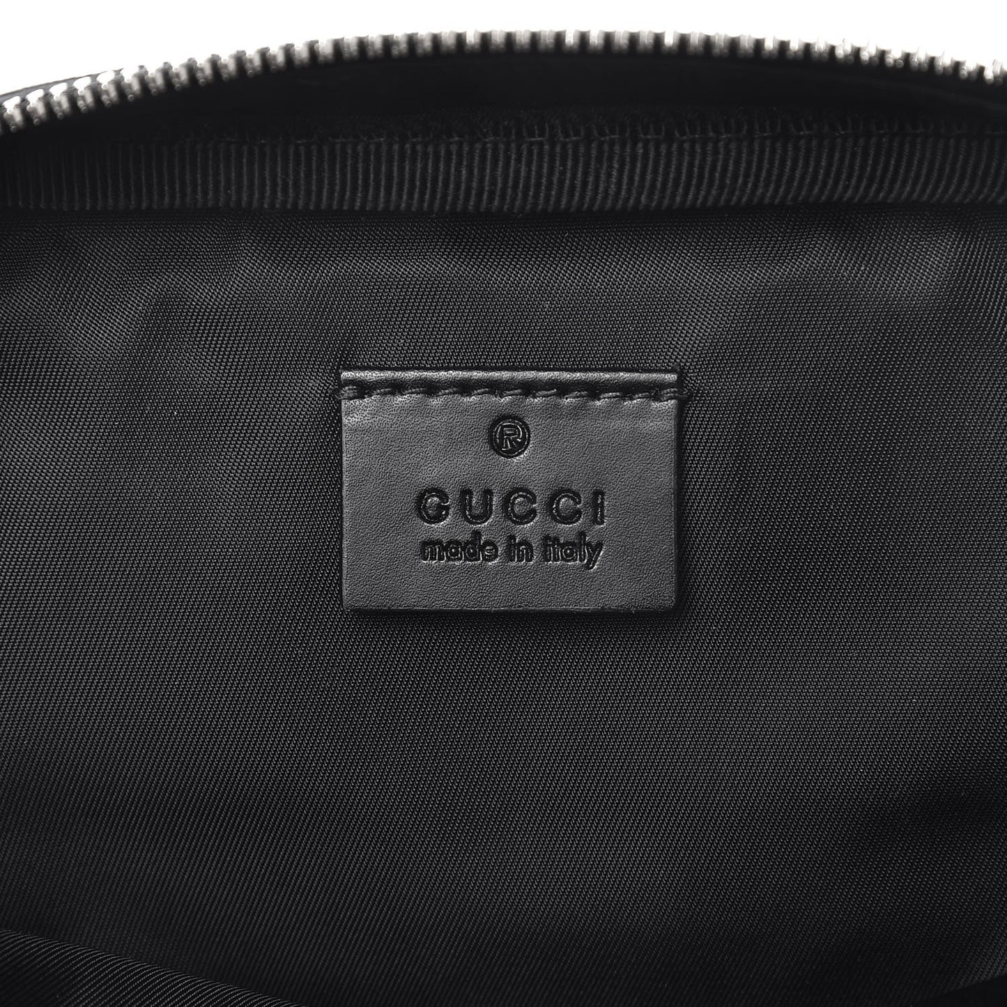 GG Supreme Monogram Web Belt Bag Black