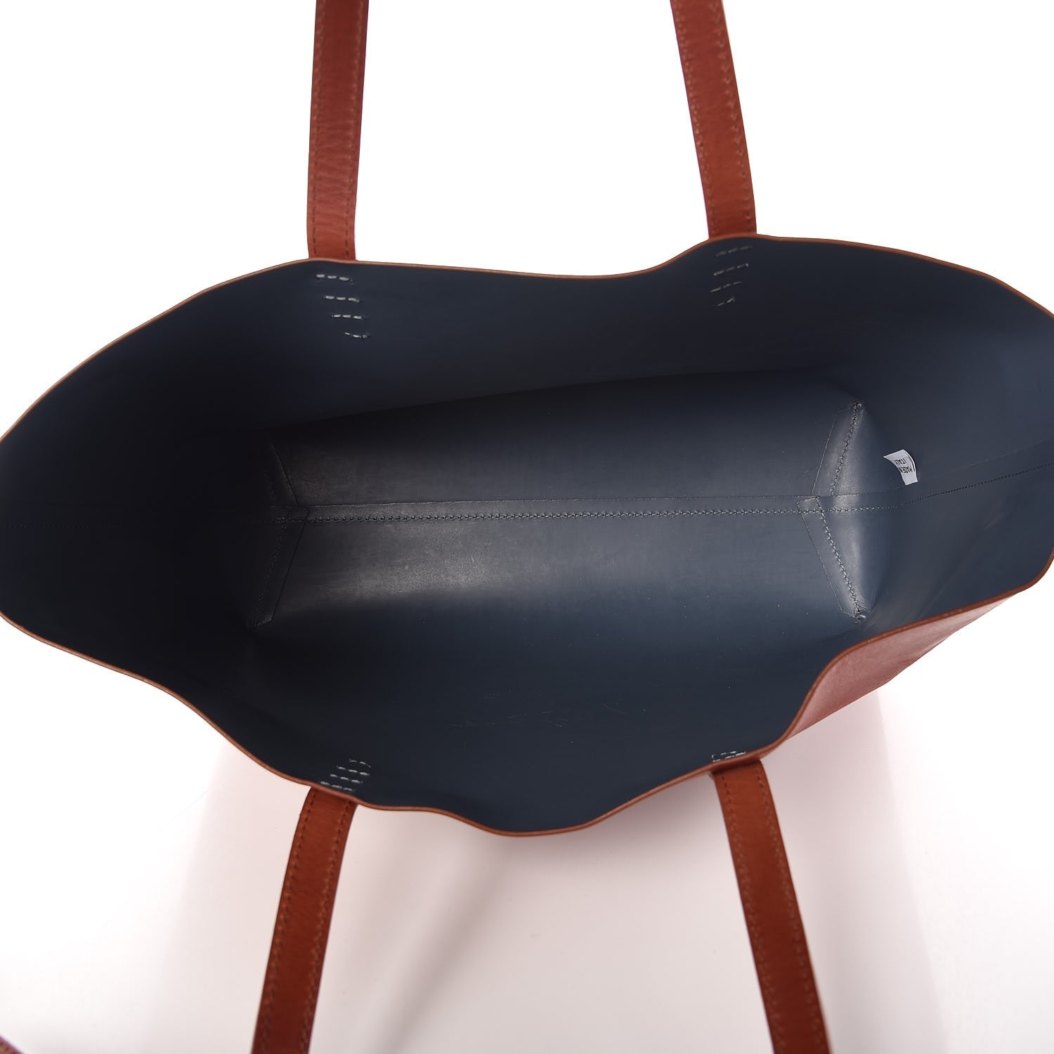 Mansur Gavriel Vegetable Tanned Calfskin Small Shopping Bag Brandy Avion 6 of 14