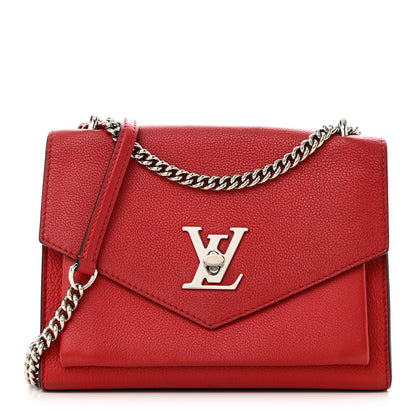 Louis Vuitton Soft Calfskin My Lockme Chain Bag BB Rubis 1 of 9