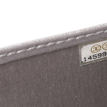 Chanel Lambskin Camellia Embossed Yen Wallet Black 8 of 15