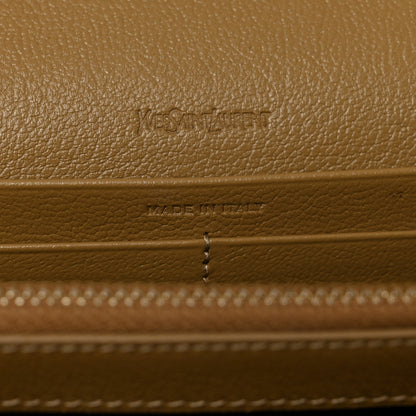 Saint Laurent Calfskin Monogram Belle de Jour Chain Clutch Beige 6 of 6