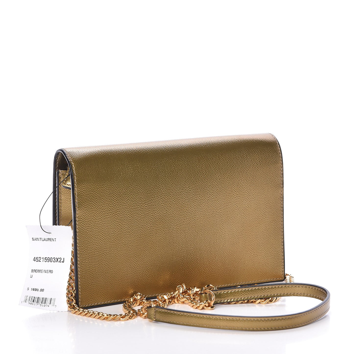 Grain De Poudre Kate Monogram Tassel Chain Wallet Brome