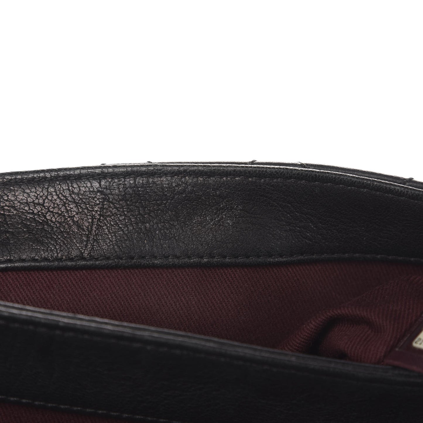 Crumpled Lambskin Quilted Medium Single Flap Black