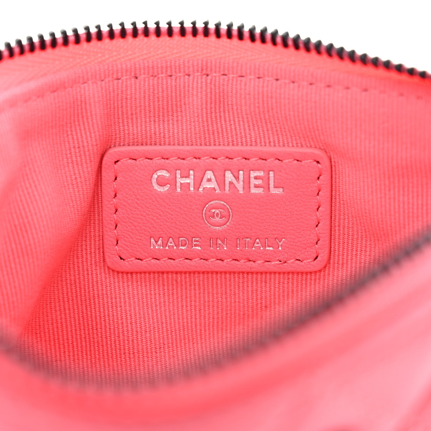 Chanel Lambskin Quilted Small Cosmetic Case Pink 6 of 8