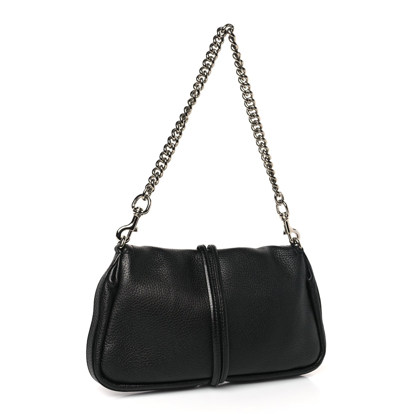 Calfskin Bamboo Croisette Evening Bag Black