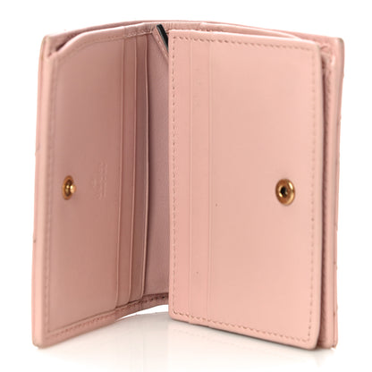 Gucci Calfskin Matelasse GG Marmont Card Case Wallet Perfect Pink 5 of 11