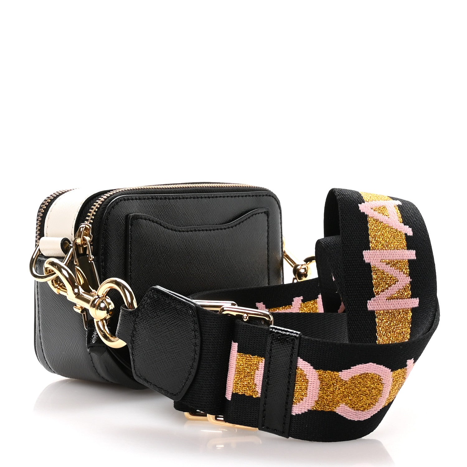Marc Jacobs Saffiano Small Snapshot Camera Black Mulitcolor 3 of 10