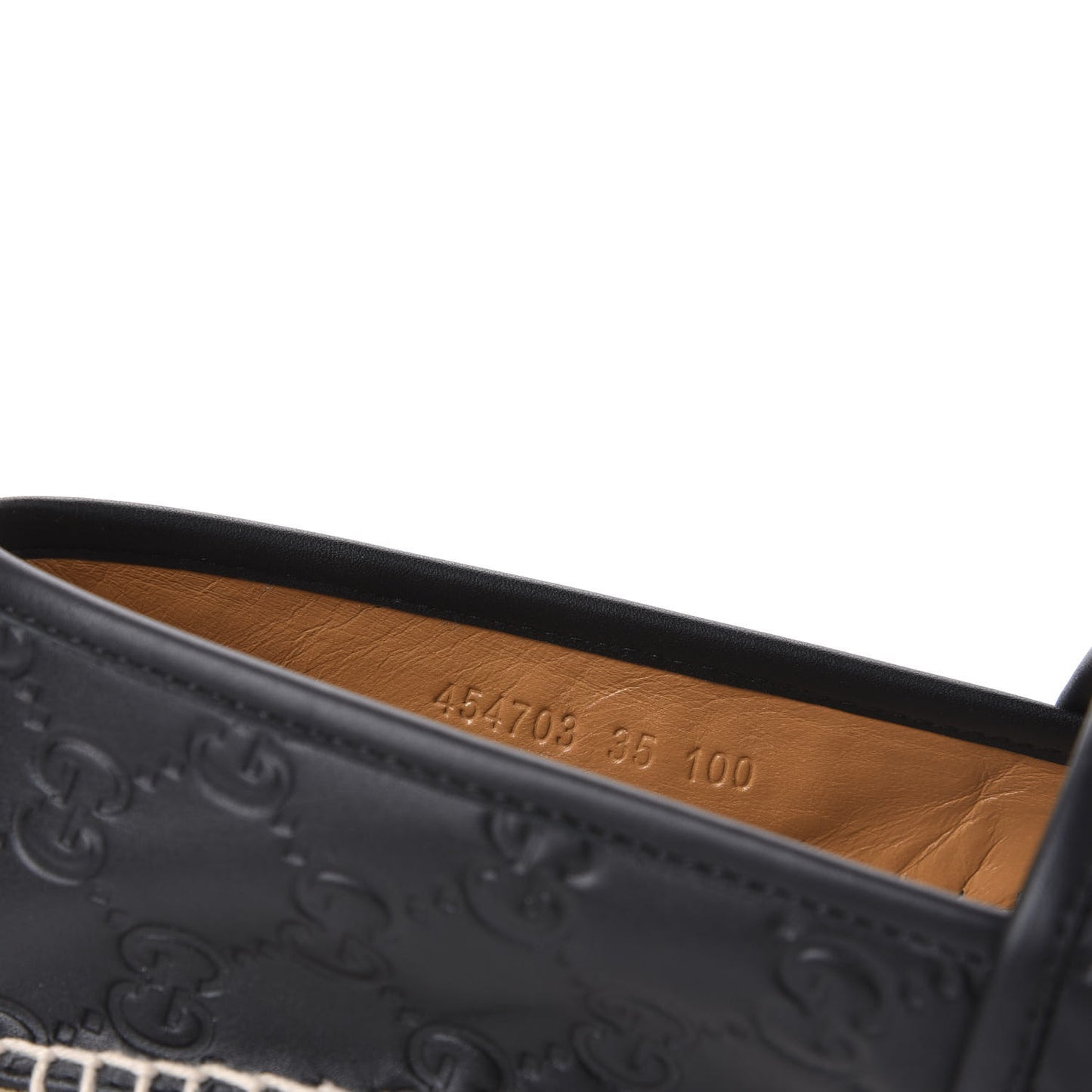 Guccissima Signature Espadrilles 35 Black