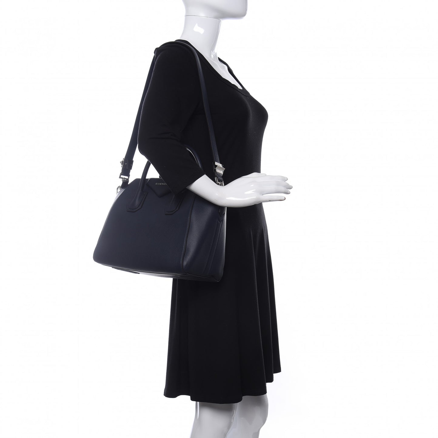 Sugar Goatskin Small Antigona Navy