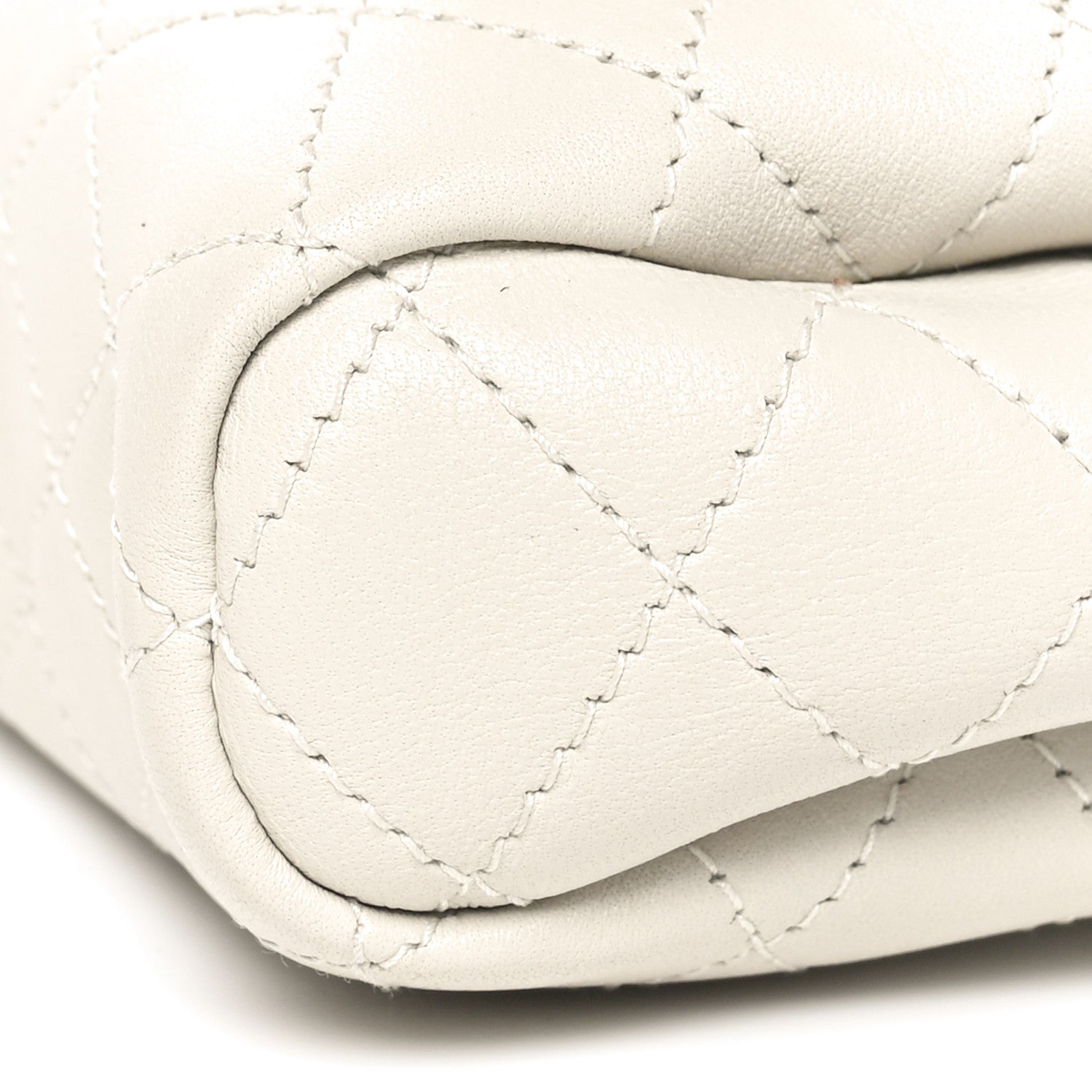 Saint Laurent Lambskin Quilted Monogram Mini Nolita Blanc Vintage 10 of 10