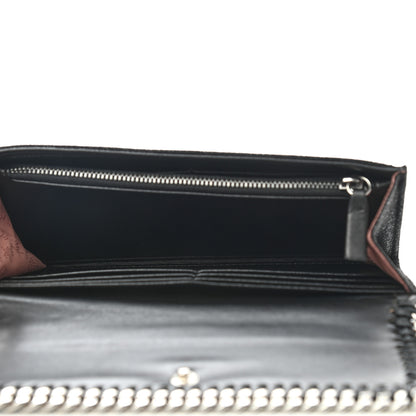 Stella McCartney Shaggy Deer Falabella Flap Wallet Black 5 of 7