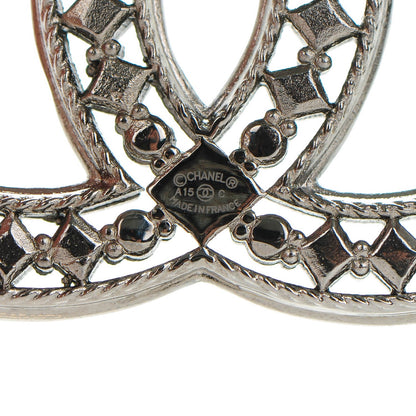 Chanel Ruthenium CC Brooch 4 of 5