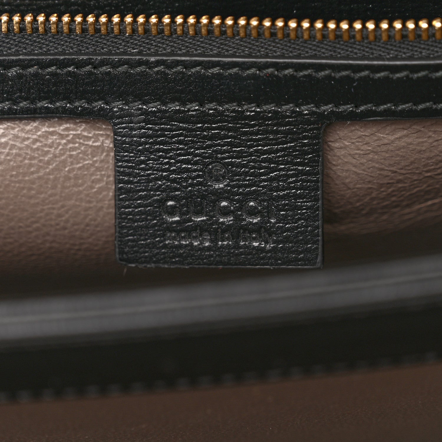 Gucci Textured Calfskin Medium Sylvie 1969 Top Handle Bag Black 7 of 11