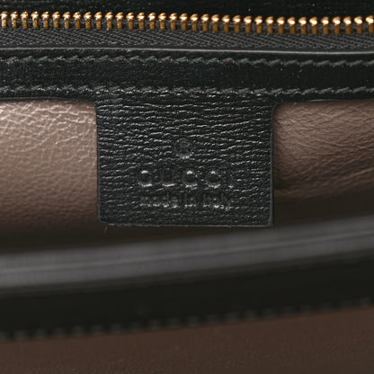 Gucci Textured Calfskin Medium Sylvie 1969 Top Handle Bag Black 7 of 11