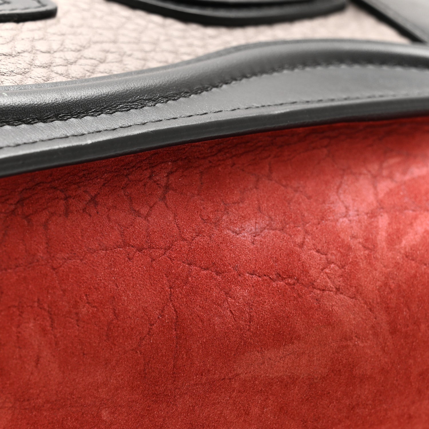 Celine Bullhide Calfskin Nubuck Nano Tri-Color Luggage Ruby 15 of 16