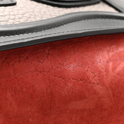 Celine Bullhide Calfskin Nubuck Nano Tri-Color Luggage Ruby 15 of 16