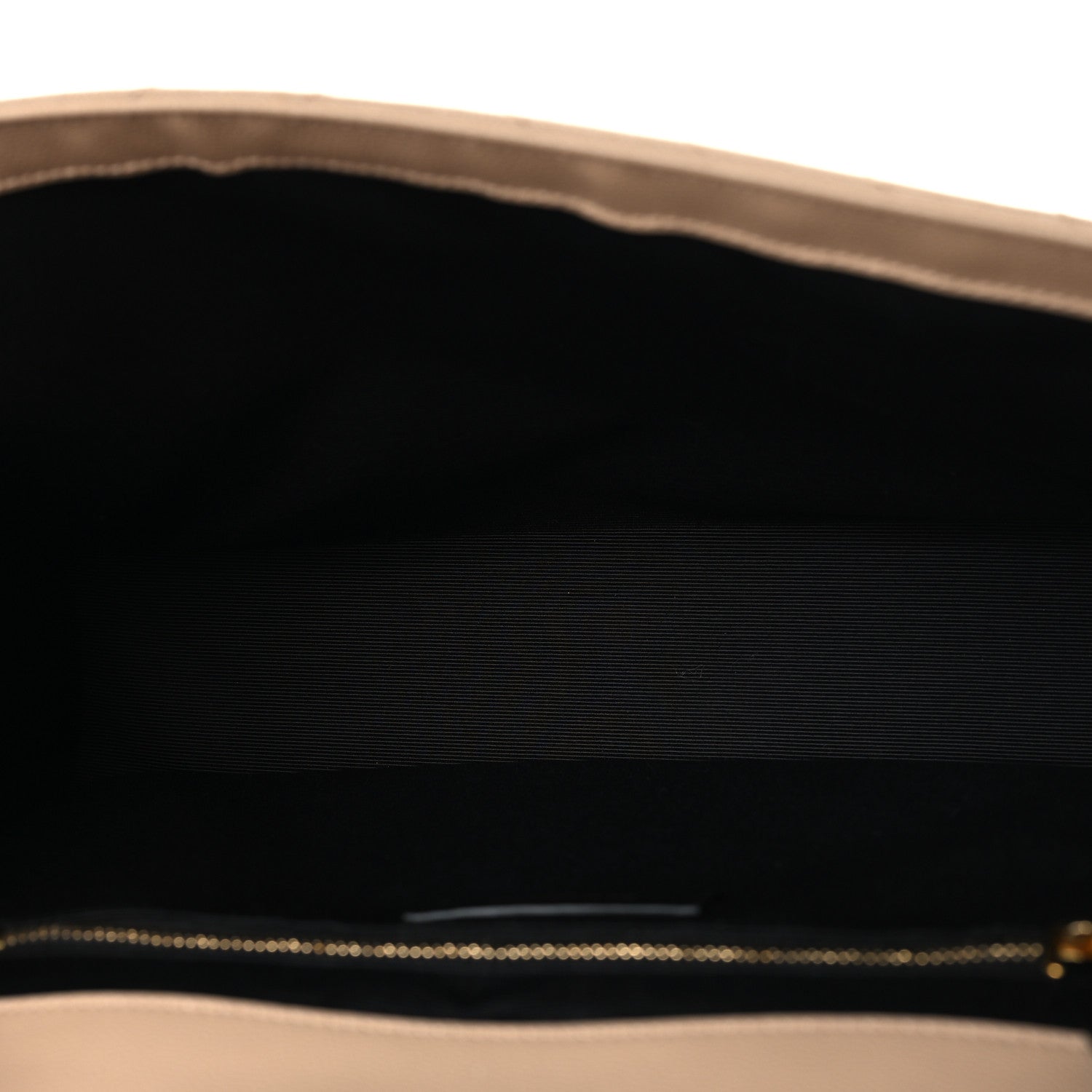 Saint Laurent Grain De Poudre Matelasse Chevron Large Monogram Satchel Dark Beige 5 of 10