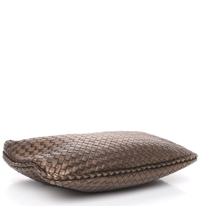 Bottega Veneta Metallic Nappa Intrecciato Medium Veneta Hobo Copper 4 of 9