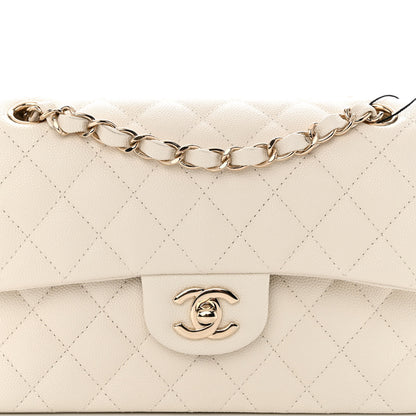 Chanel Caviar Quilted Small Double Flap White 8 of 10