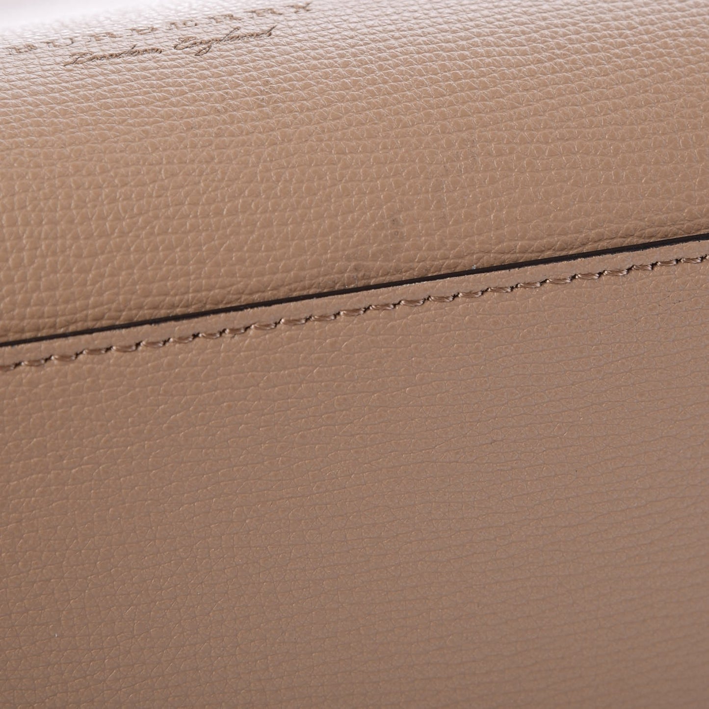 Grainy Calfskin Haymarket Check Medium Reversible Tote Mid Camel