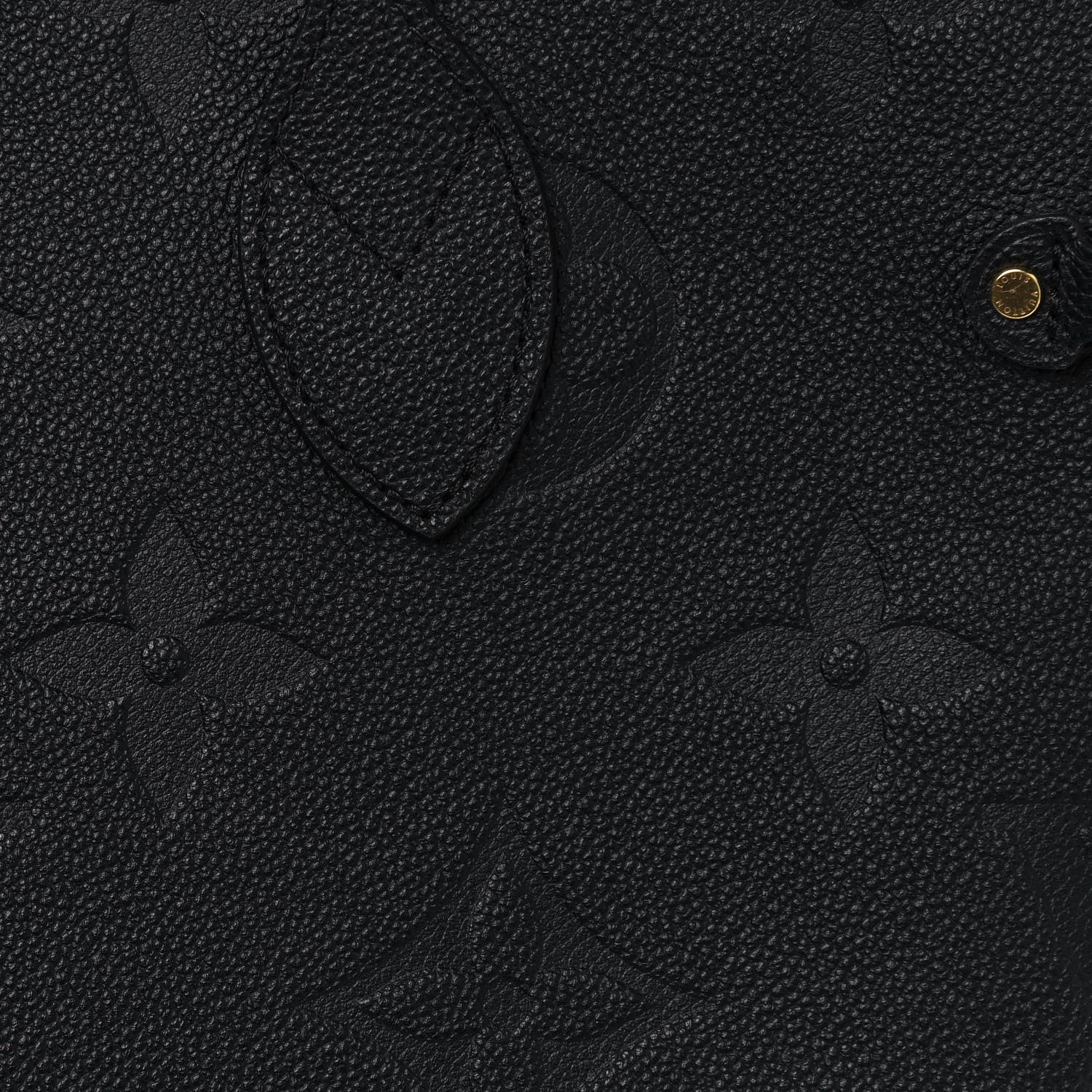 Louis Vuitton Empreinte Monogram Giant Neverfull MM Black 6 of 10