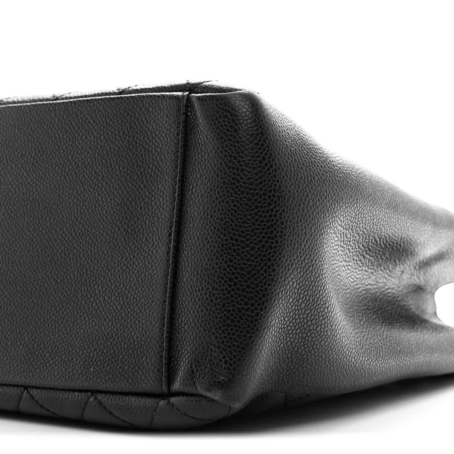 Caviar Quilted Grand Shopping Tote GST Black