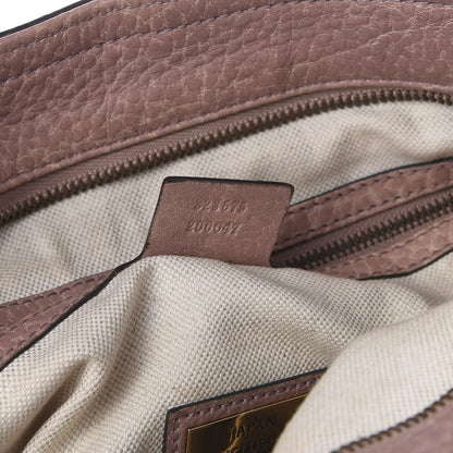 Gucci Pebbled Calfskin Medium Miss GG Top Handle Bag Mauve 6 of 12