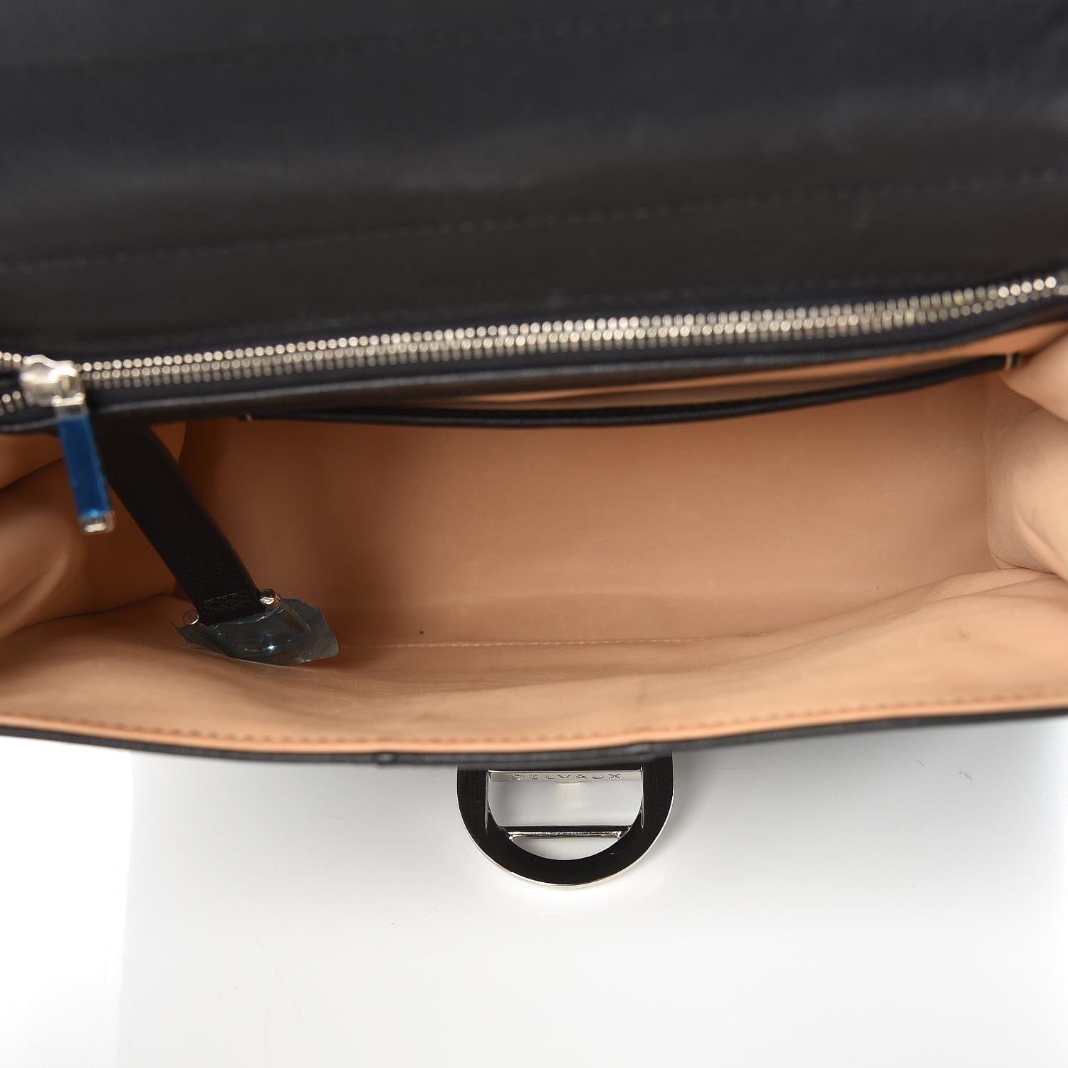 Delvaux Grained Calfskin MM Brillant Satchel Black 7 of 9