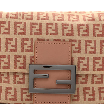 Fendi Zucchino Vitello Mini Mama Baguette Beige Bruciato Bois de Rose 8 of 11