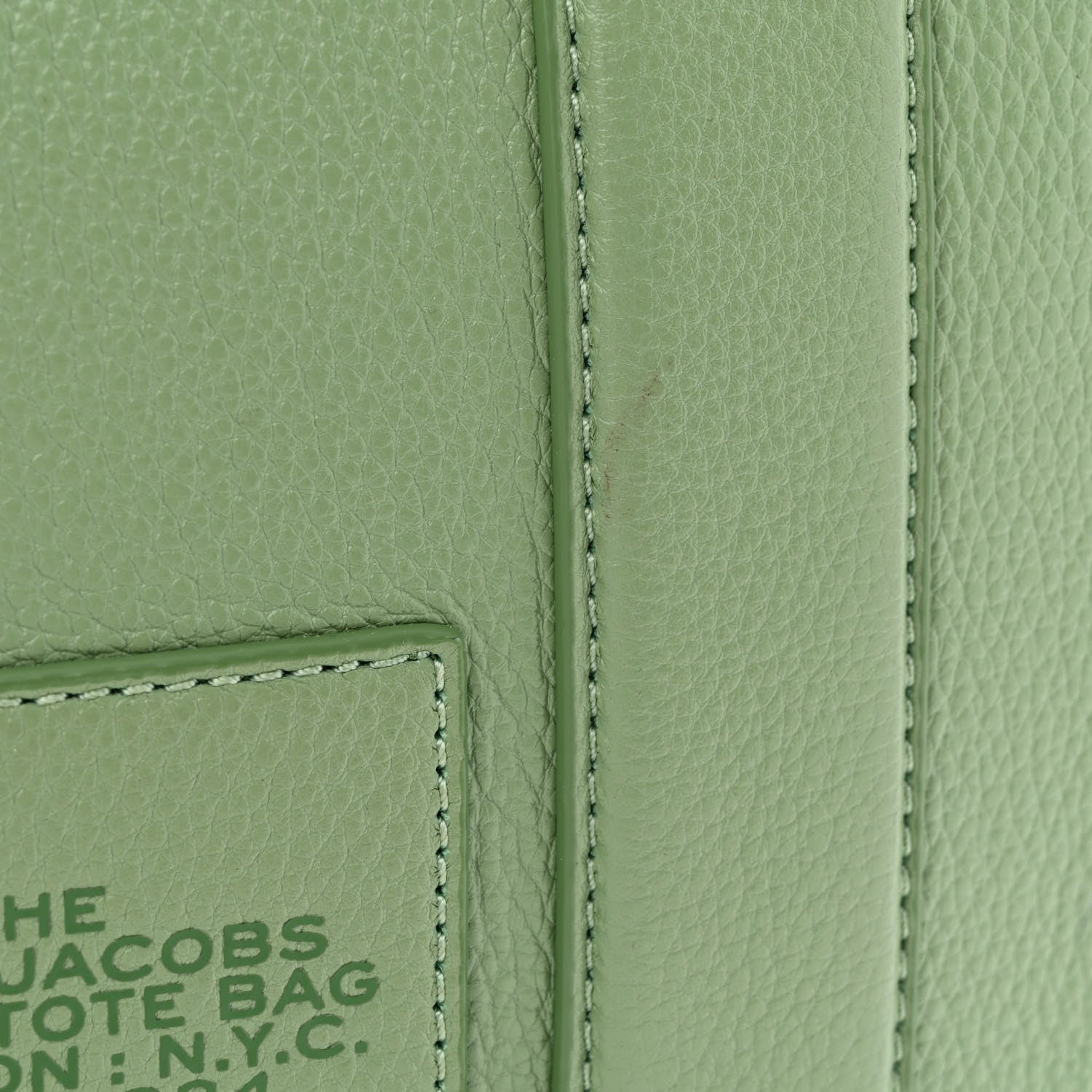 Marc Jacobs Grained Calfskin Small The Tote Bag Aspen Green 11 of 12