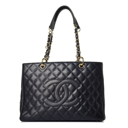 Chanel Caviar Quilted Grand Shopping Tote GST Black 1 of 9