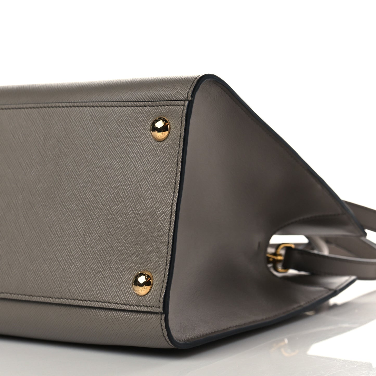 Saffiano Metal Top Handle Argilla