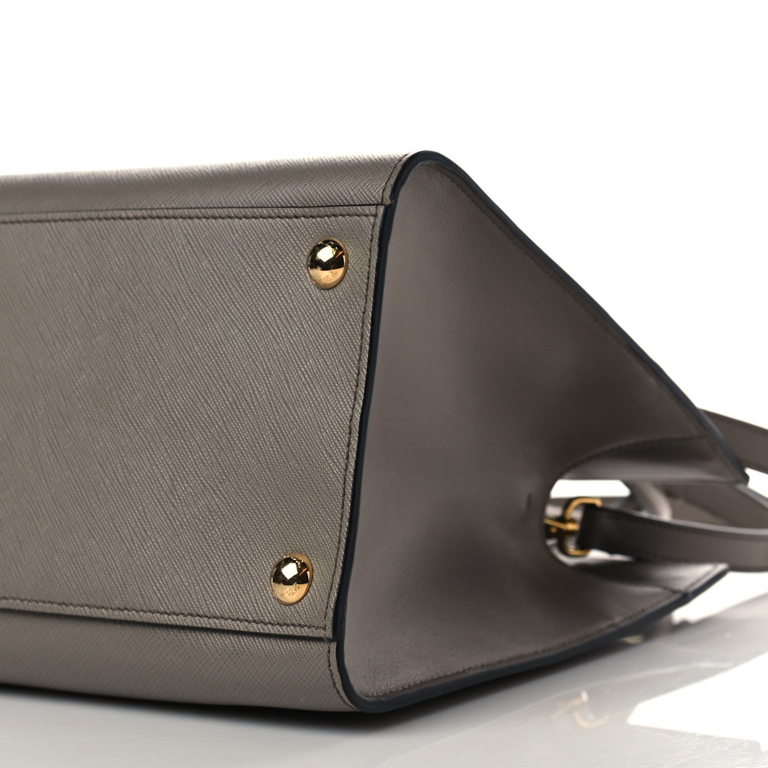 Prada Saffiano Metal Top Handle Argilla 9 of 9