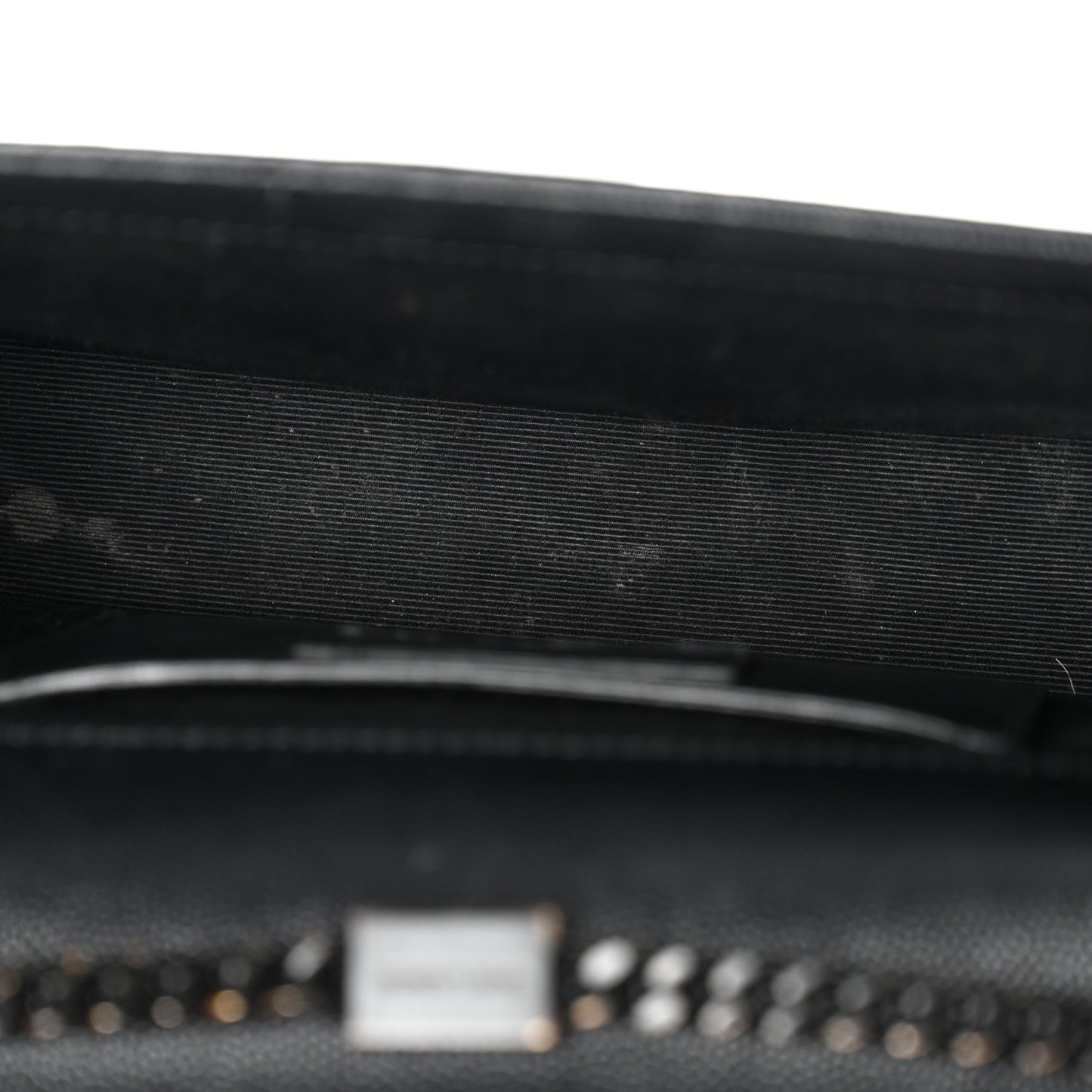 Grain De Poudre Medium Classic Monogram Monochrome Kate Satchel Black