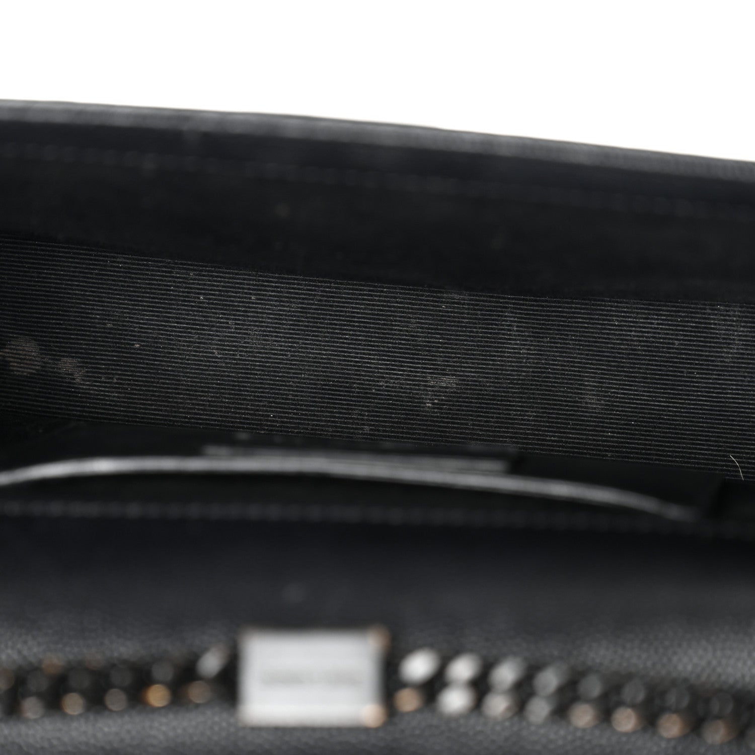 Saint Laurent Grain De Poudre Medium Classic Monogram Monochrome Kate Satchel Black 5 of 16