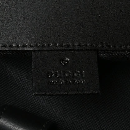 Gucci Soft GG Supreme Monogram Calfskin Web Double Buckle Backpack Black 6 of 10
