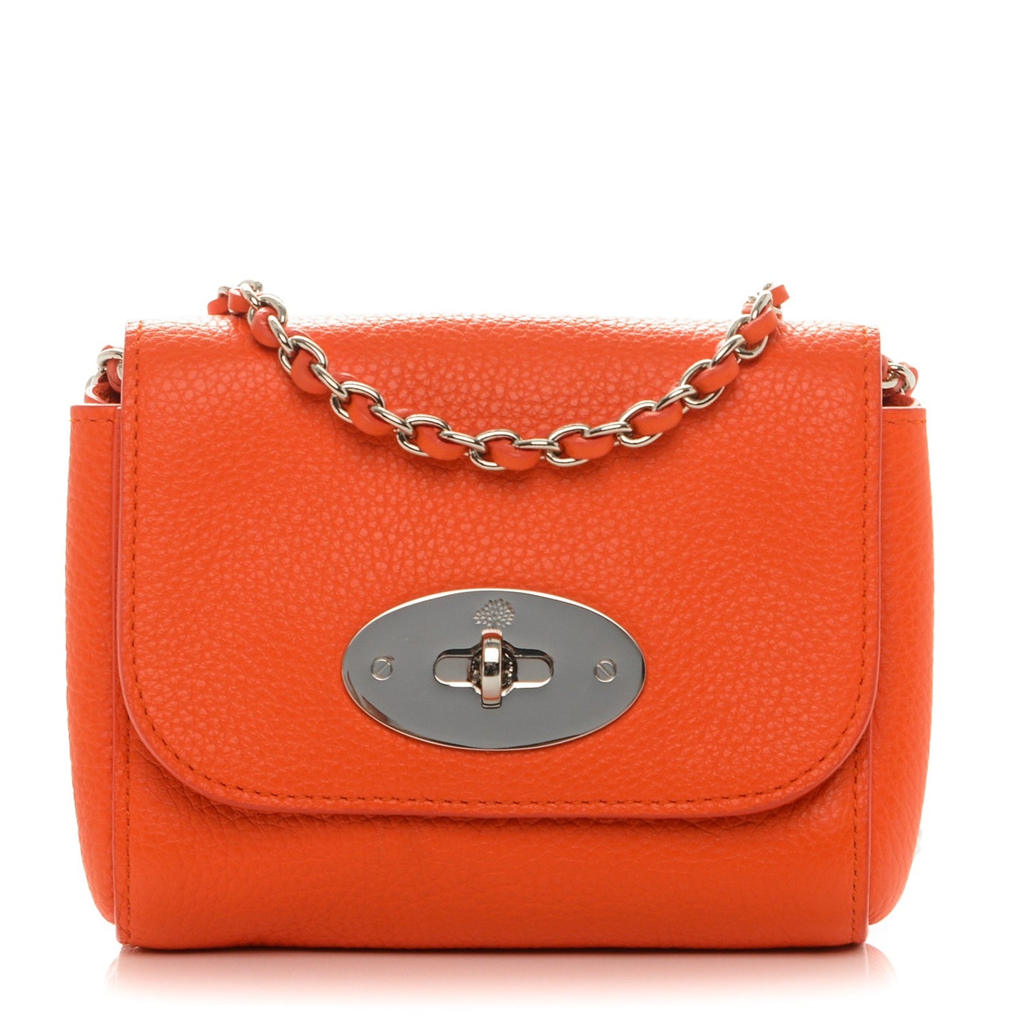 Small Classic Grain Calfskin Mini Lily Manadrin
