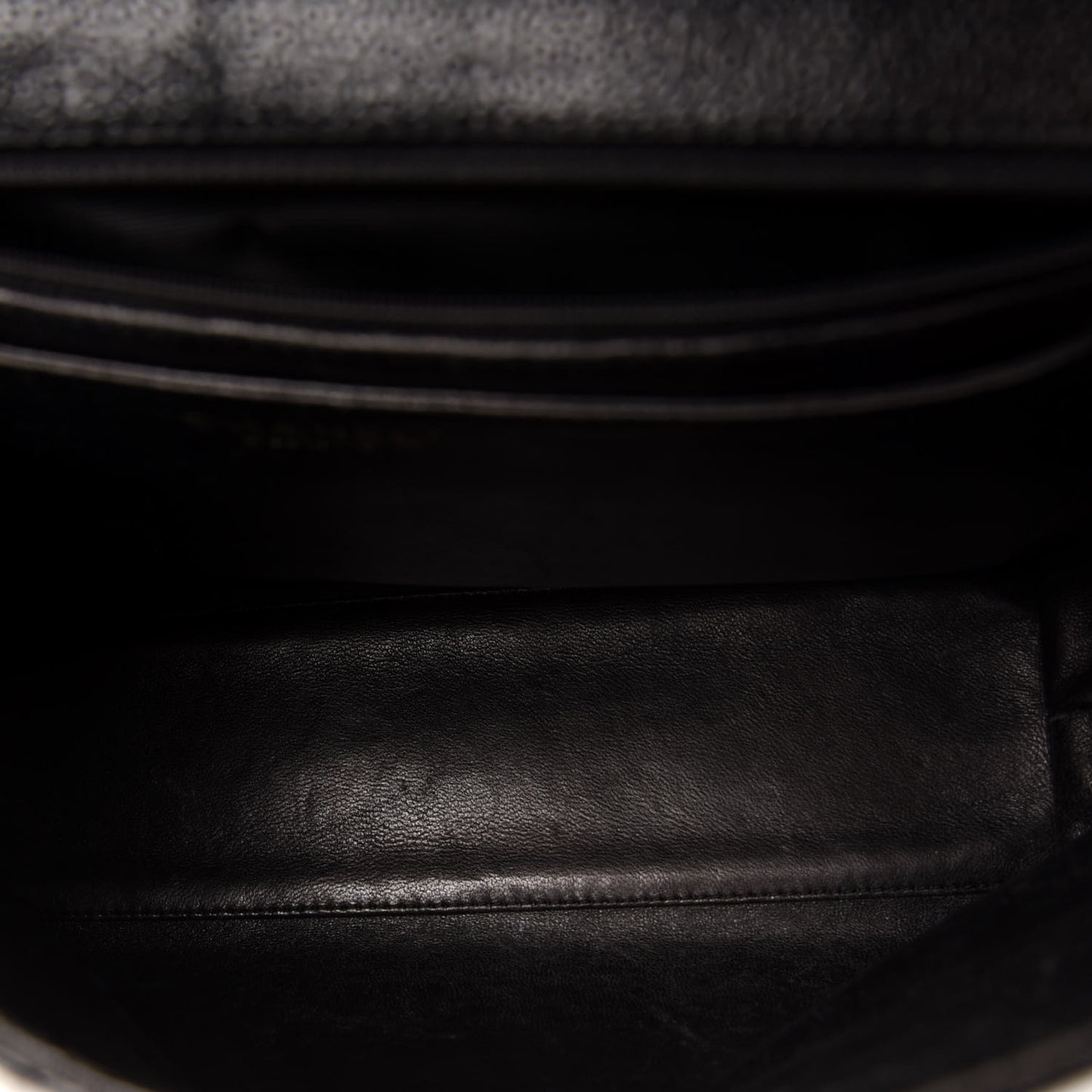 Caviar Quilted Jumbo Kelly Flap Black