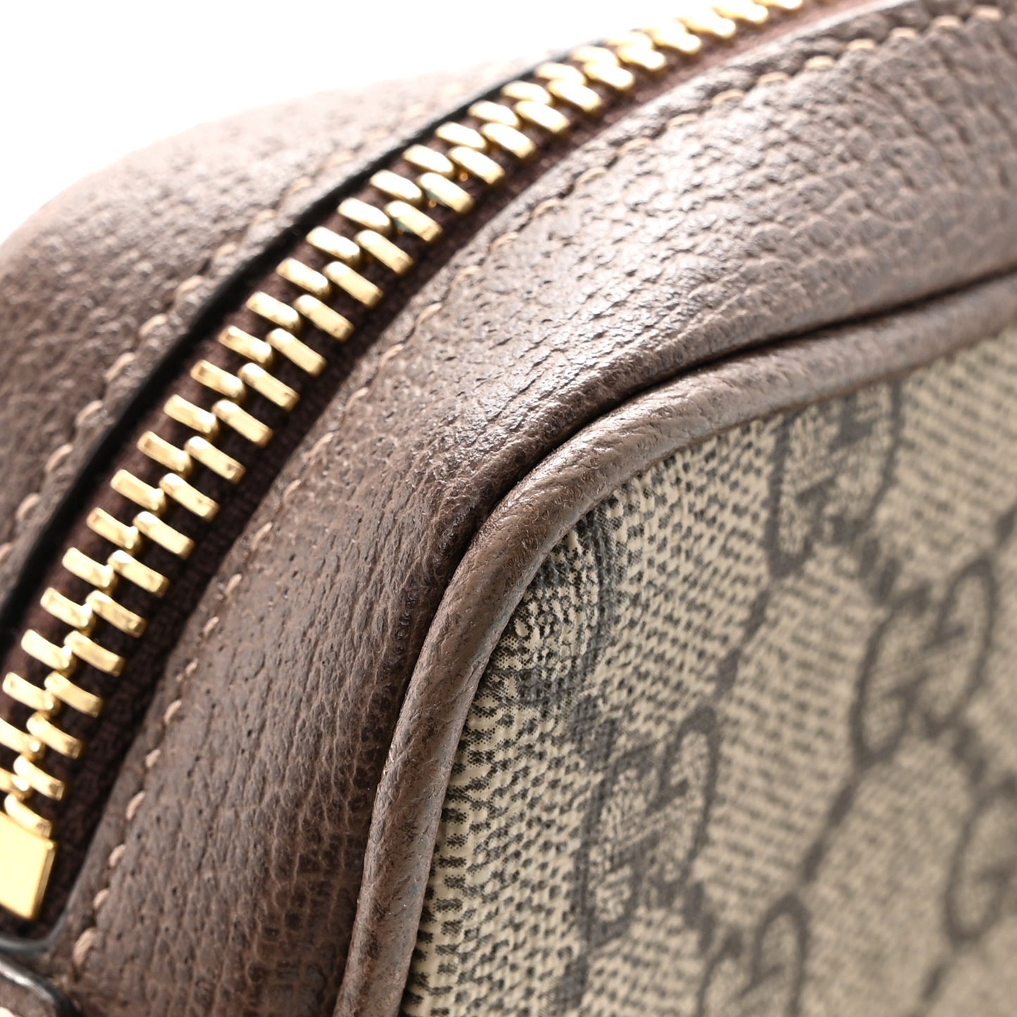 GG Supreme Monogram Web Mini Ophidia Shoulder Bag Brown