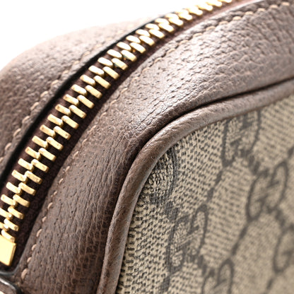 Gucci GG Supreme Monogram Web Mini Ophidia Shoulder Bag Brown 14 of 15