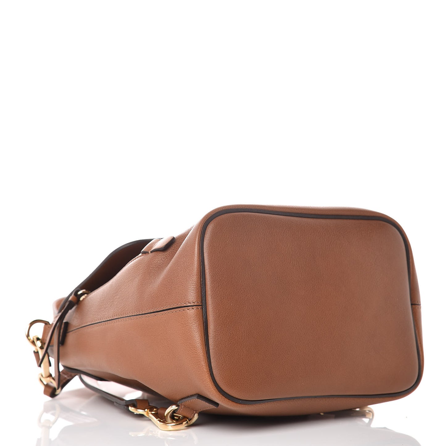 Suede Calfskin Small Faye Backpack Tan