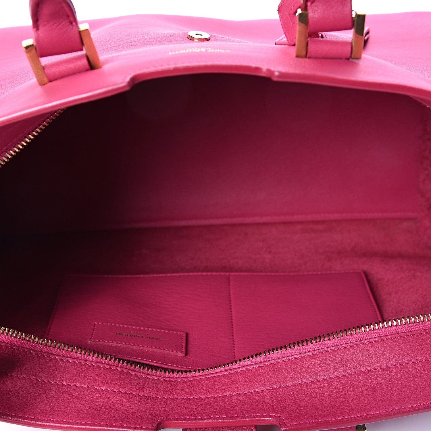 Saint Laurent Calfskin Small Classic Y Cabas Fuchsia 4 of 8