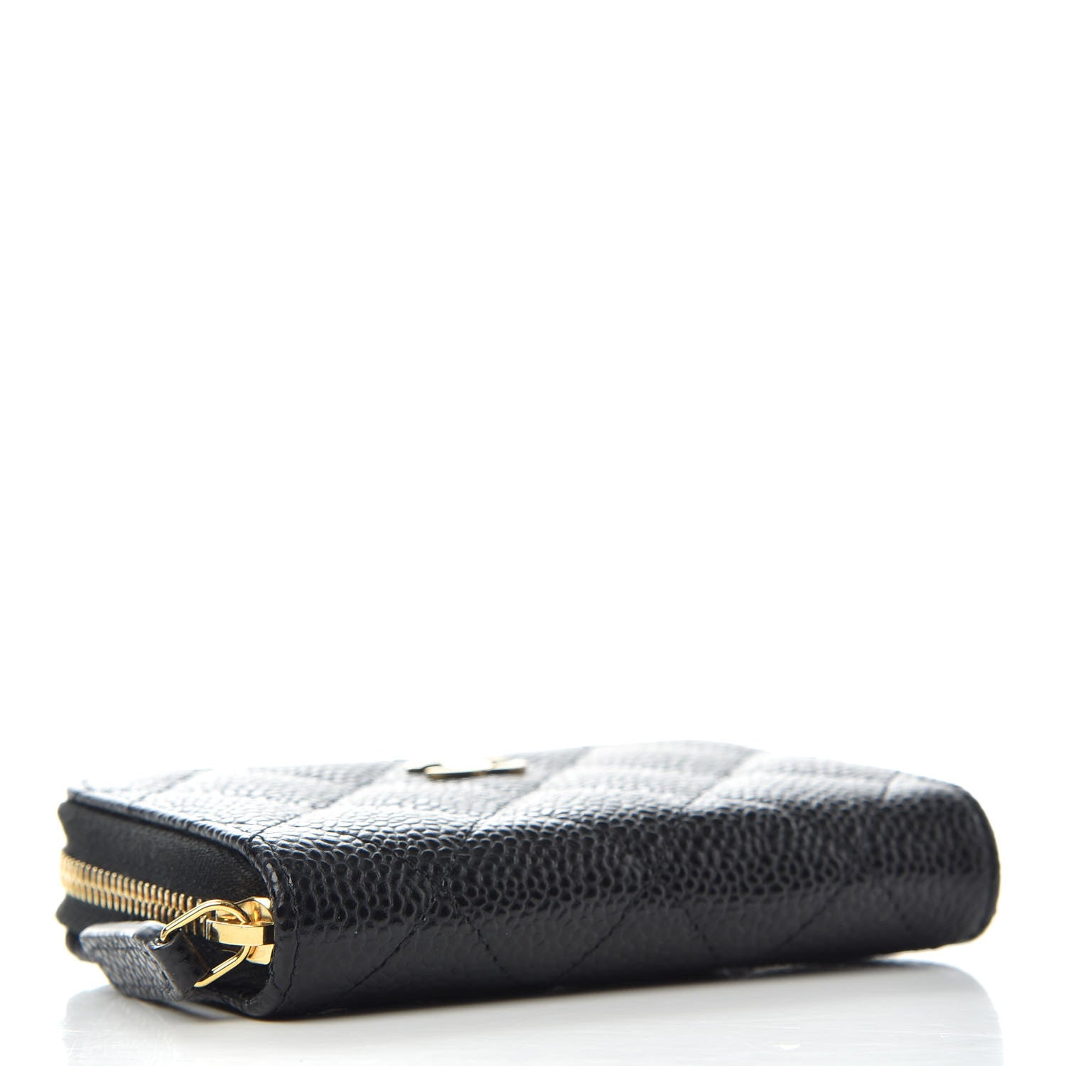 Chanel Caviar Quilted Zip Coin Purse Black 4 of 8