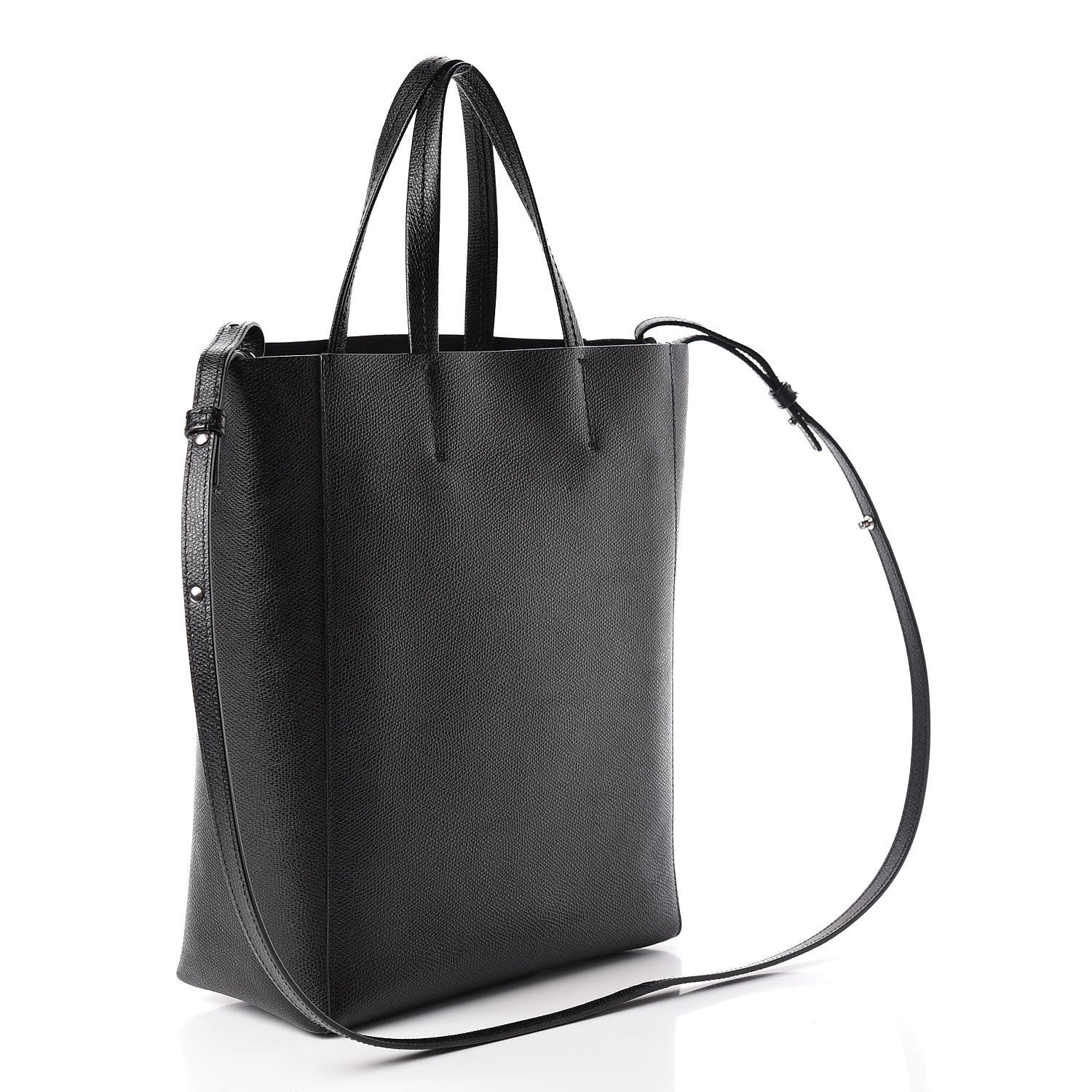 Celine Grained Calfskin Small Vertical Cabas Black 4 of 15