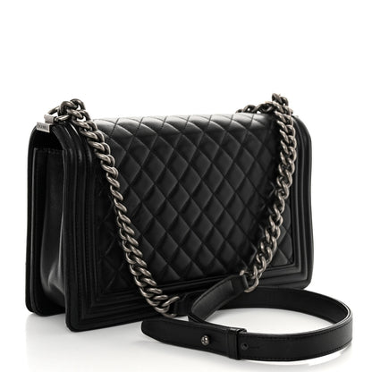 Chanel Lambskin Quilted New Medium Boy Flap Black 3 of 10