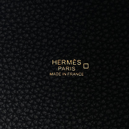 Hermes Taurillon Clemence Matte Alligator Picotin Lock Touch 18 PM Black 6 of 11