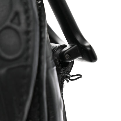 Christian Dior Calfskin Embossed Oblique Saddle Bag Black 11 of 11