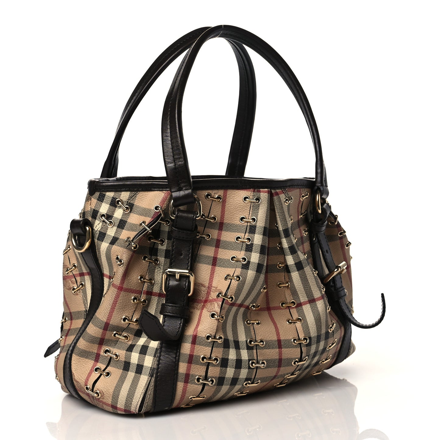 Haymarket Check Metal Stitch Lowry Dark Brown